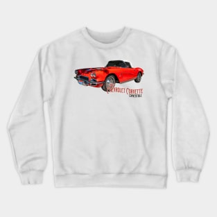 1962 Chevrolet Corvette Convertible Crewneck Sweatshirt